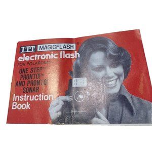 Ephemera ITT Magic Flash Electronic Flash Instruction Booklet Vintage As Is